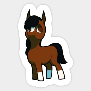 Bay Horse Chibi Sticker